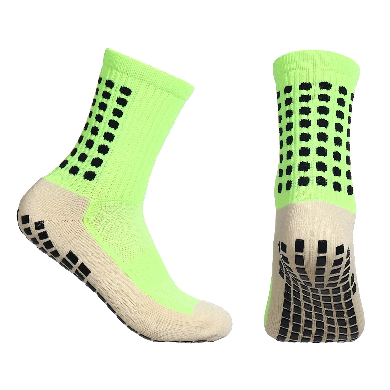 4Pcs Comfortable Anti Slip and Slip Soccer Football Sports Custom Calcetas Medias Antideslizantes Futbol Grip Soccer Socks Men