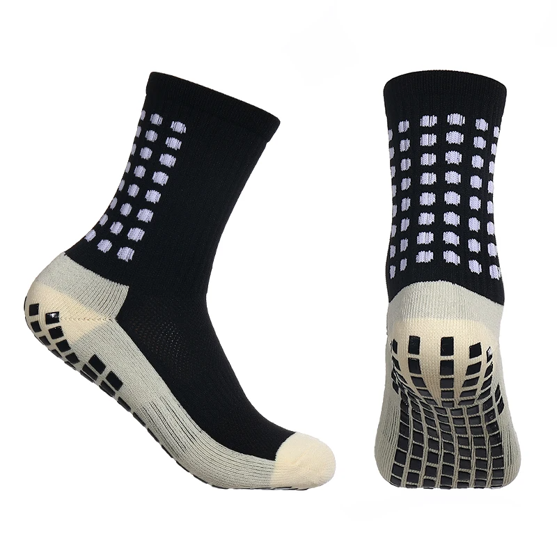 4Pcs Comfortable Anti Slip and Slip Soccer Football Sports Custom Calcetas Medias Antideslizantes Futbol Grip Soccer Socks Men