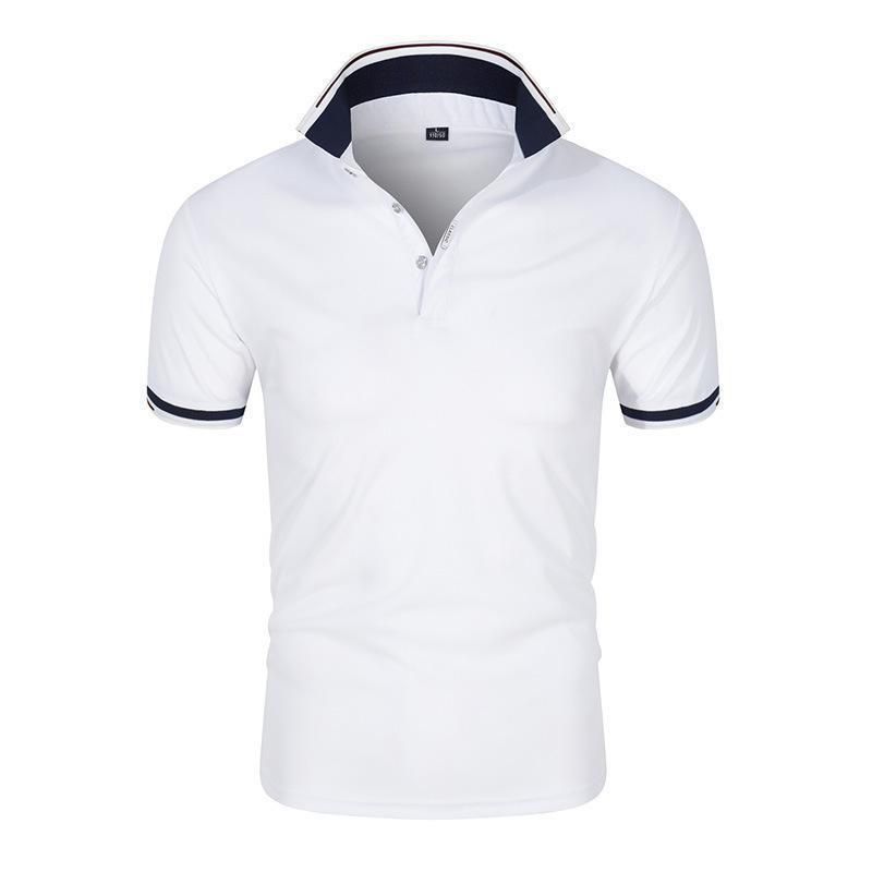 Men's Clothing,Summer Business Men shirt Youth Casual Sports Shirt Button Decoration Solid Color Short Sleeve Men tshirts