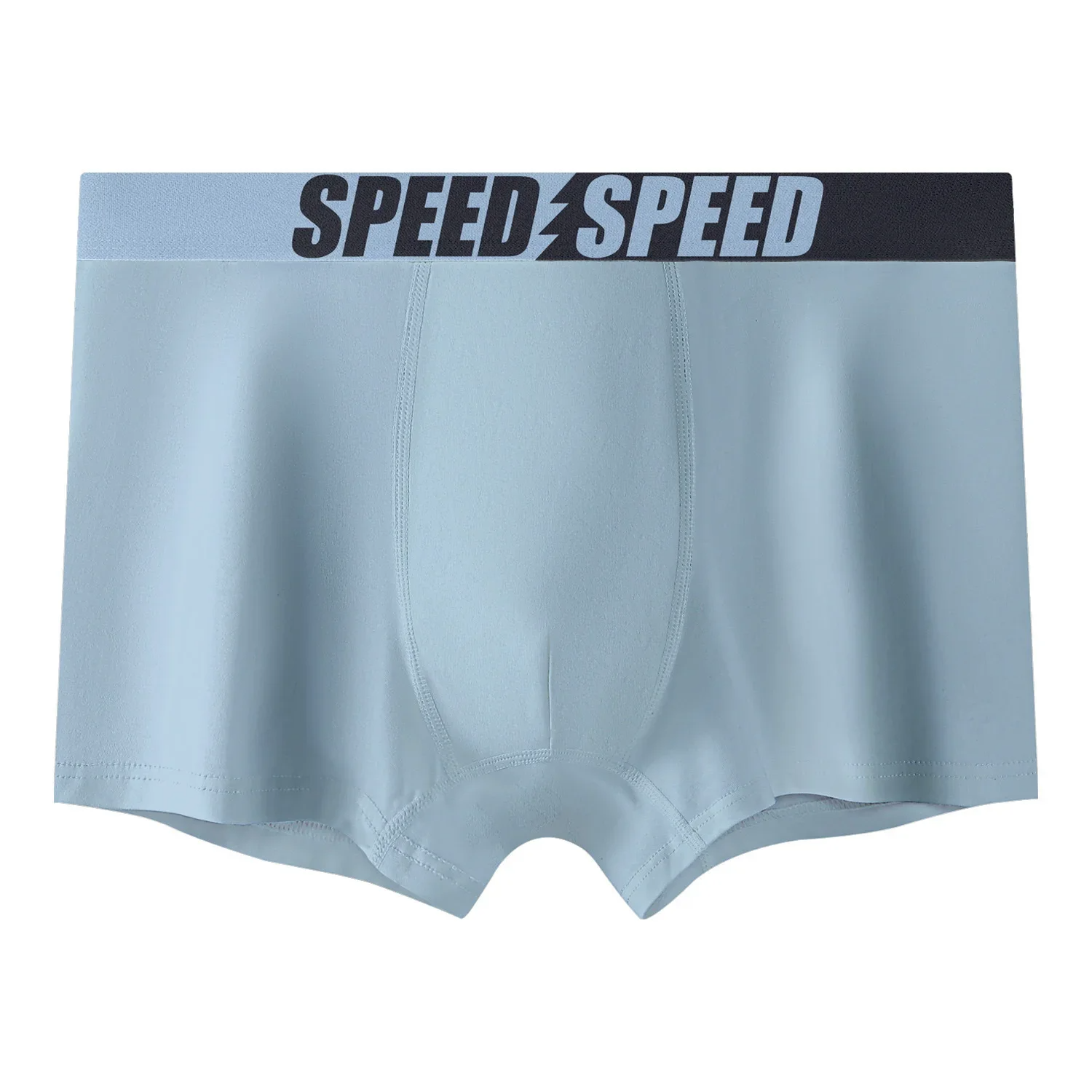 3Pcs Comfortable Breathable Men's Underwear Soft Pure Color Boxers Shorts Mid-Waist Flat Foot Pants Home Comfortable Men's Boxer Briefs
