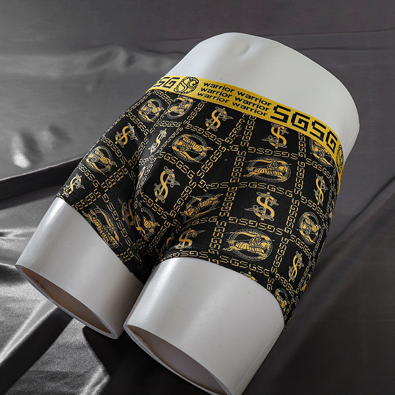 4pcs Luxury Men's Boxer Briefs High Stretch Fabric Breathable Comfortable for All Seasons Comfortable Wear Elastic Waistband