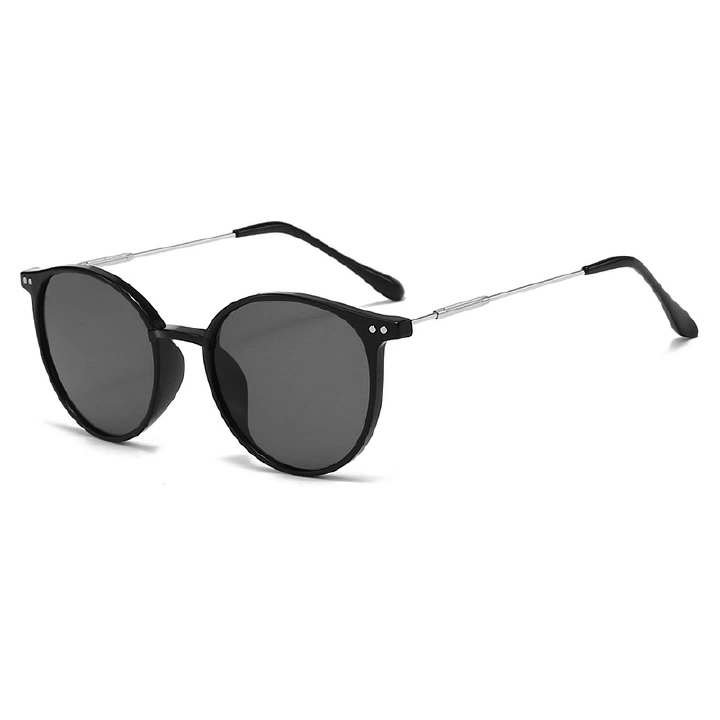 New Fashion Popular Men'S And Women'S Sunglasses Literary Retro Sunshade Sunglasses Round Frame Glasses Uv-Proof Sunglasses
