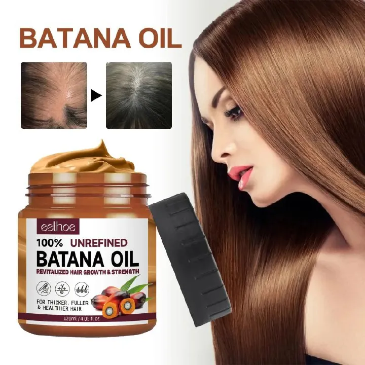 Natural 100% Pure Batana Oil Butter Hair Mask Anti Break Loss Hair Growth From Honduras Hair Loss Treatment For Black Men Women