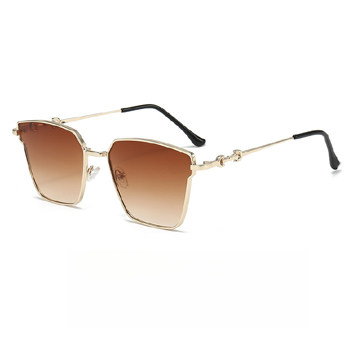 Retro Small Frame Metal Hip Hop Glasses Trendy Hong Kong Style Sunglasses Sunglasses Women'S New Sunglasses