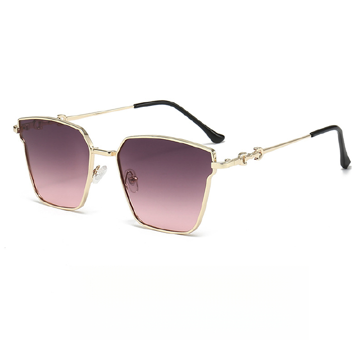 Retro Small Frame Metal Hip Hop Glasses Trendy Hong Kong Style Sunglasses Sunglasses Women'S New Sunglasses