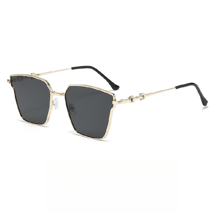 Retro Small Frame Metal Hip Hop Glasses Trendy Hong Kong Style Sunglasses Sunglasses Women'S New Sunglasses