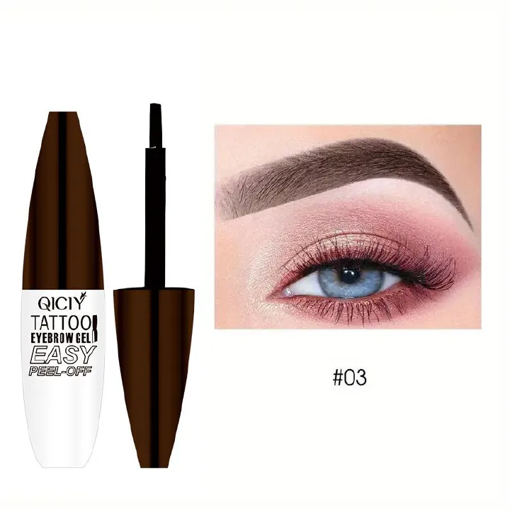 Tear-off and dye eyebrow balm, semi-permanent eyebrow pencil, waterproof and sweat-proof, natural long-lasting tear-off brow balm