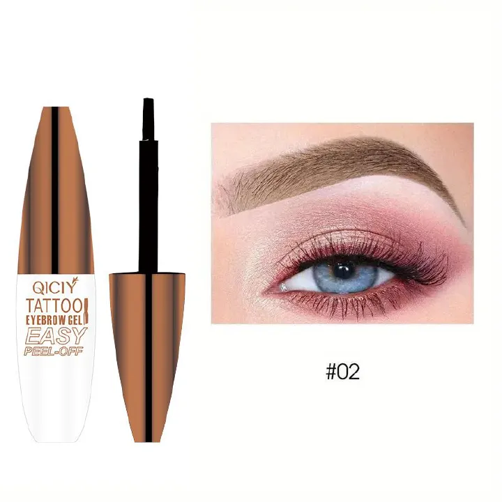 Tear-off and dye eyebrow balm, semi-permanent eyebrow pencil, waterproof and sweat-proof, natural long-lasting tear-off brow balm
