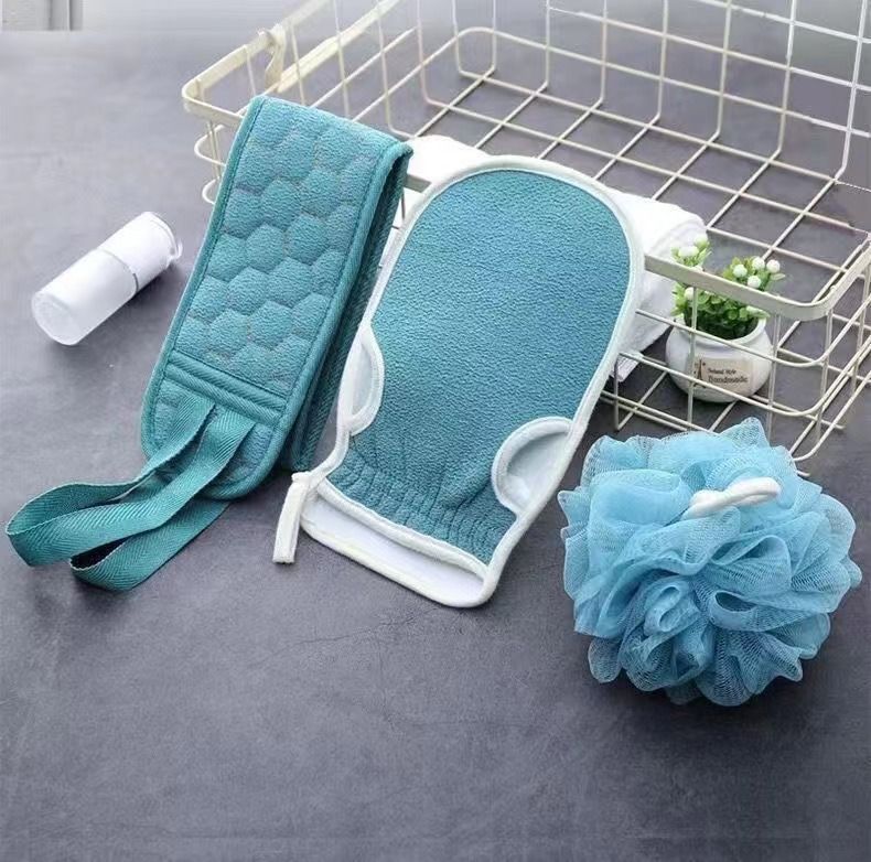 Limited Offer!! 3pcs/set Bath towel Deep Exfoliation Glove kit Body Exfoliator Scrubbers for Use In Shower or Bath Scrub Wash