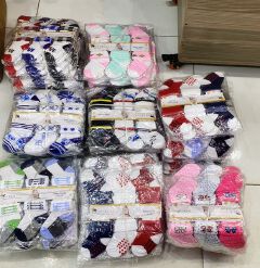 Multicolor Attractive Print Socks, 1 Dozen