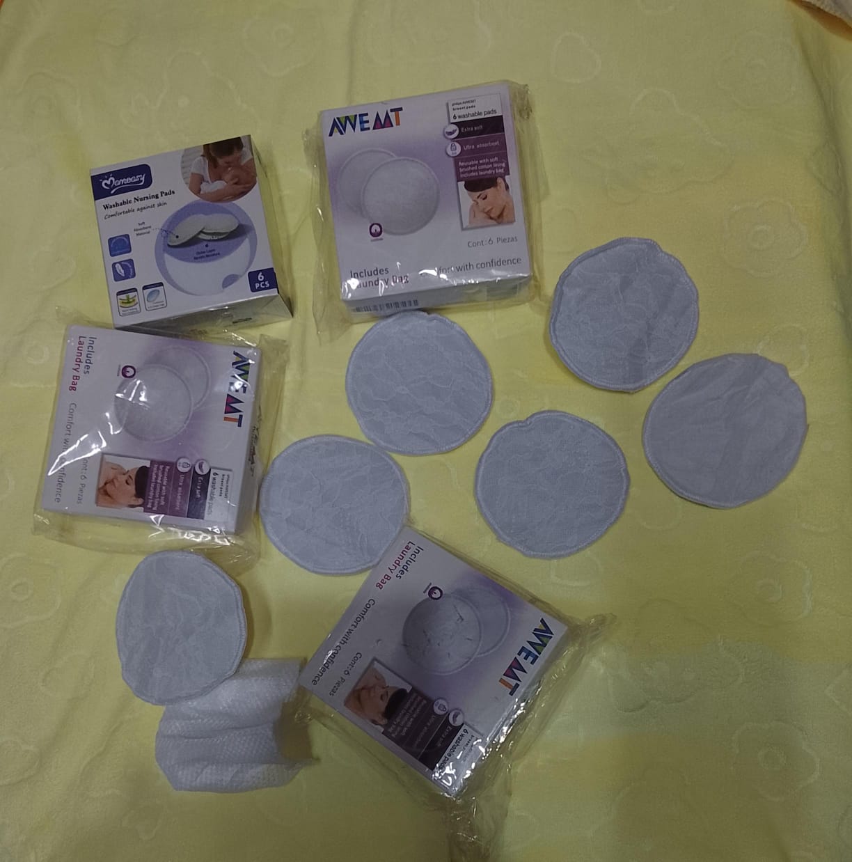 Maximum Comfort 3 Pairs Reusable and Washable Breast Pads