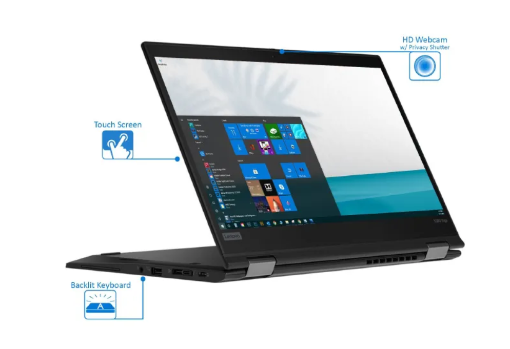 Refurbished Lenovo Thinkpad Yoga 390, x360 Intel Core i5 ,16GB RAM 256GB SSD 8th generation, Quad Core