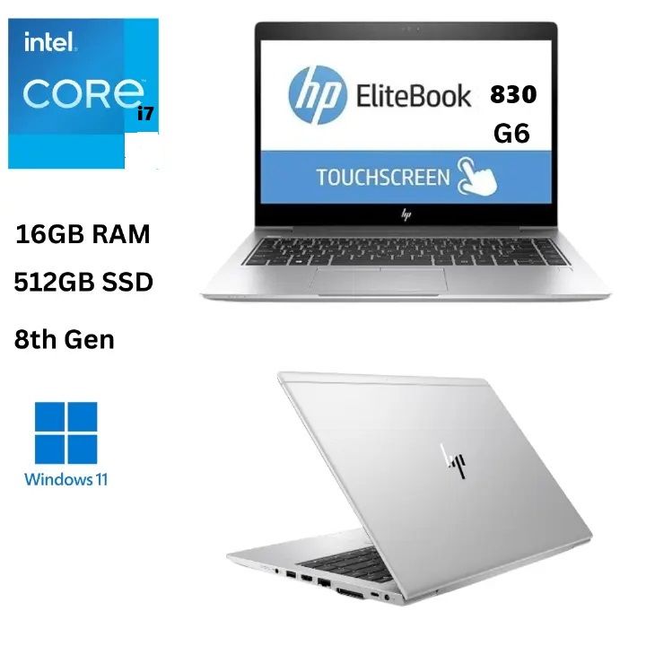 OFFER OFFER [Core i7+16gb+512gb+13.3'' Touch] Refurbished Hp 830 G6 Laptop Core i7 Touchscreen 16GB RAM + 512GB SSD Laptops 13.3 inch Computer Notebook+FREE BAG