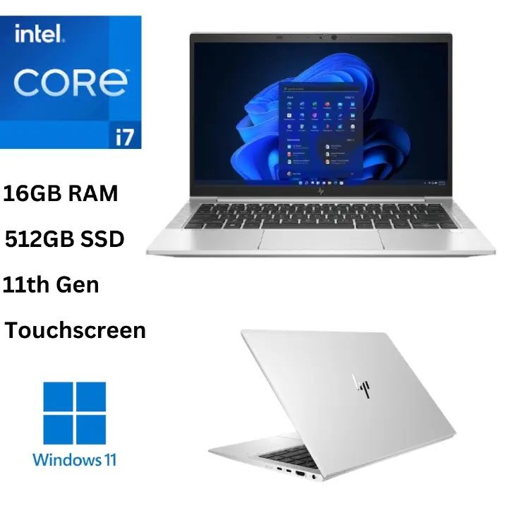 OFFER HP EliteBook 830 G8 Core i7 11th Gen 16GB RAM 512GB SSD 13.3 Inches Full HD Touchscreen 2.8GHz up to 4.7GHz Quad Core Processor Windows 11Pro Ultra Slim Refurbished Laptop - FREE BAG 6MONTHS WAR
