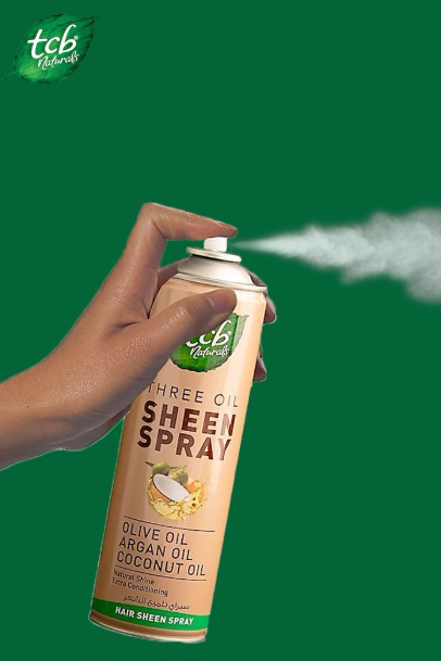 TCB Naturals TCB Naturas Three Oil Sheen Spray With Argan Oil, Coconut Oil, Olive Oil 450ml