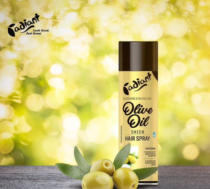 Radiant olive oil sheen hair spray- 100ml