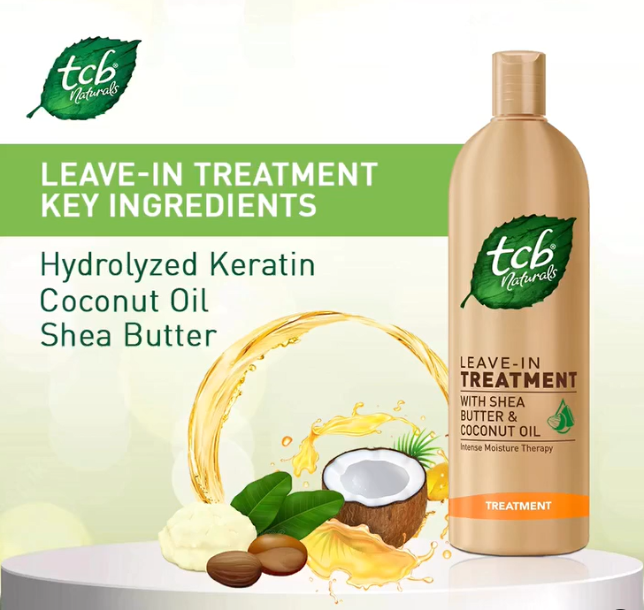 TCB Naturals Natural Leave In Treatment (Shea Butter & Coconut Oil)- 500ml