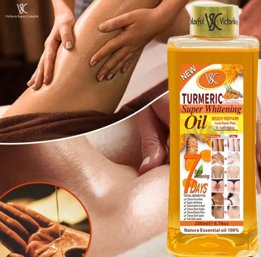 VEET GOLD Turmeric Oil Whitening & Brightening Body Oil/Tumeric oil- 200Ml