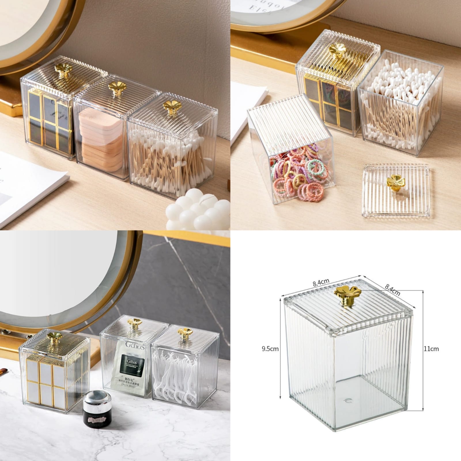 Multipurpose acrylic storage box for small items