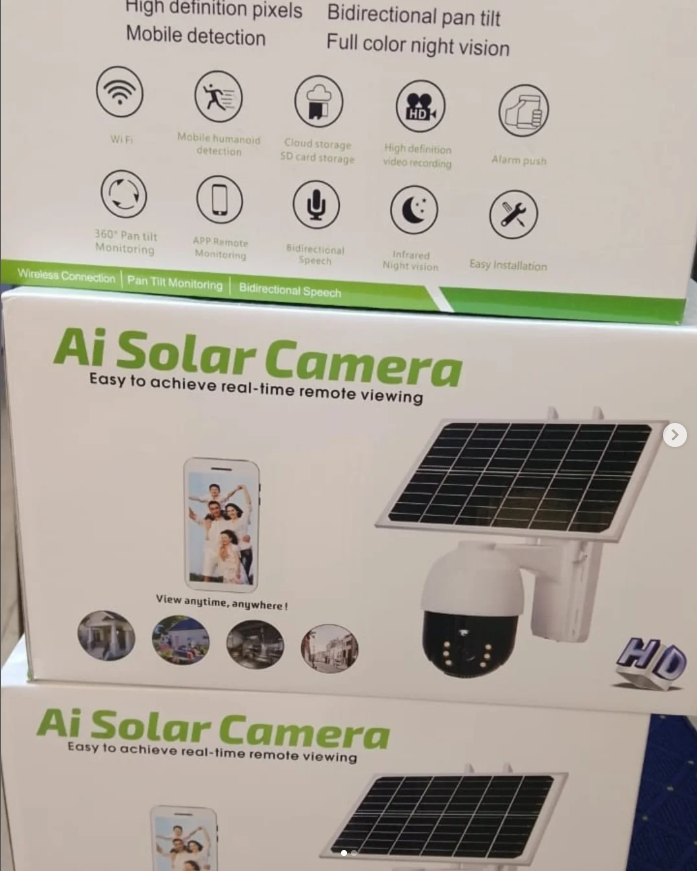 Solar CCTV camera. remore veiwing on phone