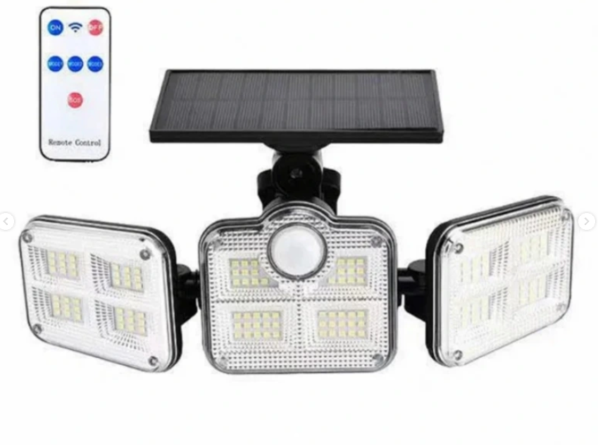 Solar Light 3 Head Solar Wall Bright Lamp