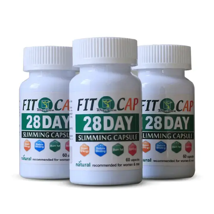 28 Days Fit Cap Slimming Capsule Supports Weight Loss, Burns Fat, Controls Appetite, Boosts Energy, Natural Herbal Ingredients