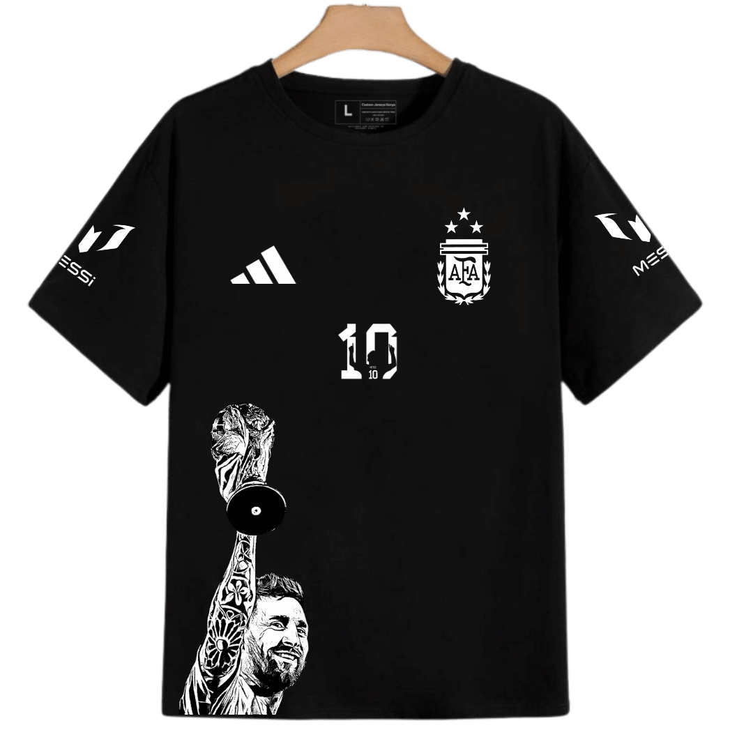 Argentina Messi World Cup Celebration Custom Jersey. Custom Messi T-shirt World Cup Celebration Jersey by Custom Jerseys Kenya