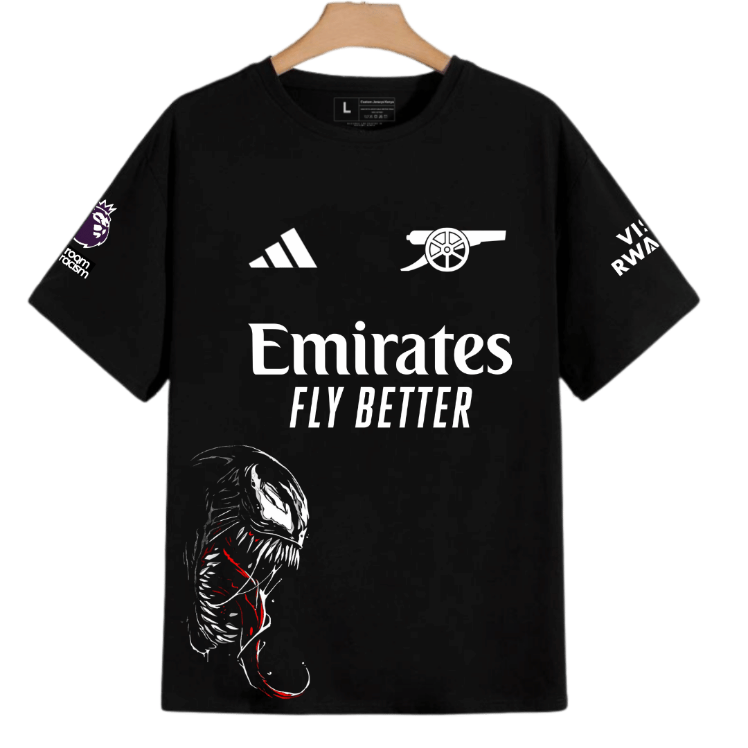 Arsenal x Venom Custom Jersey – Marvel Edition