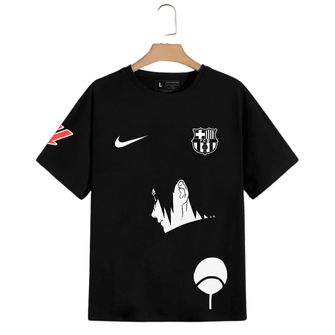 Sasuke Uchiha x Barcelona Custom Anime Jersey