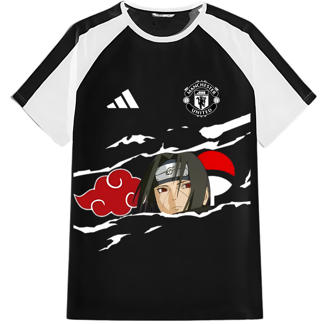 Man United "Uchiha Vision" Custom Itachi Uchiha Anime Jersey – Premium Polyester Fabric