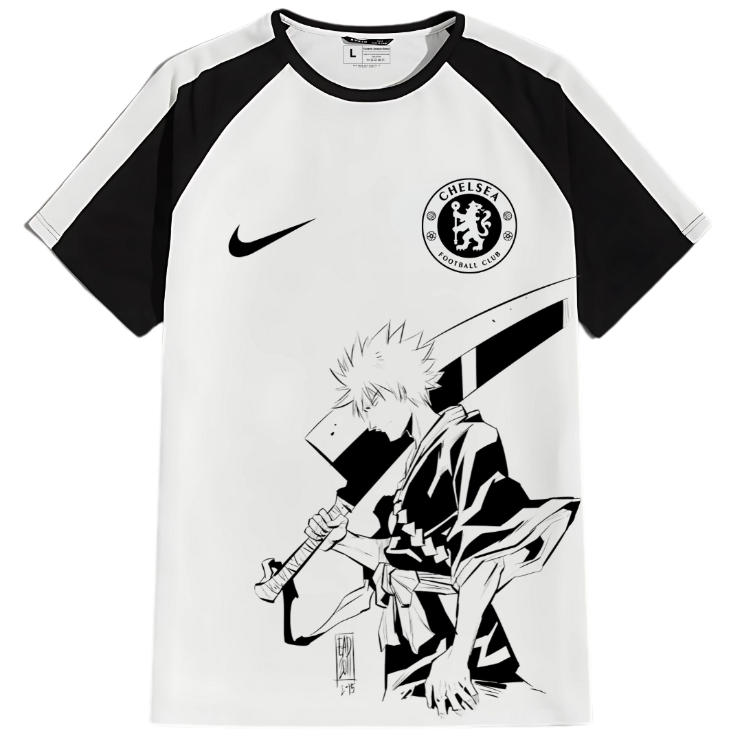 Chelsea Soul Reaper, Ichigo Kurosaki Custom Anime Jersey – Heavy Polyester Fabric