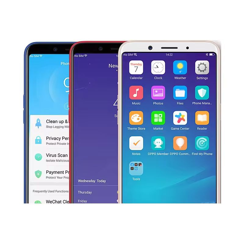 Refurbished OPPO A83 Smartphones 64GB+4GB 5.7 inches 13MP+8MP 3180mAh Dual SIM 2G/3G/4G LTE facial recognition unlocking refurbished phone AI smart beauty mobile phones a83