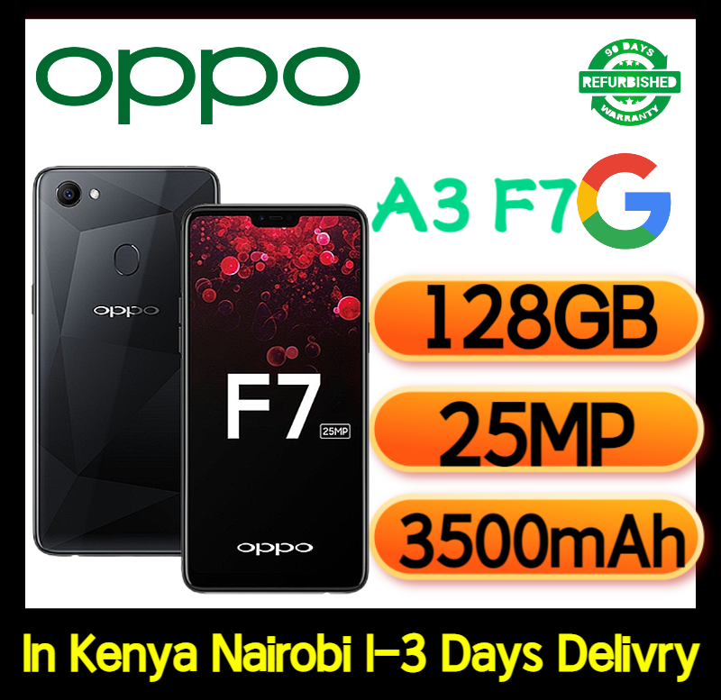 Refurbished OPPO A3 F7 Smart Phone 128GB+6GB 6.23" 3500mAh Fingerprint unlock phone Dual SIM 4G phone  Refurbished Phone SmartPhones Mobile Phones 128GB phone 4G Phone oppp phone smartphone