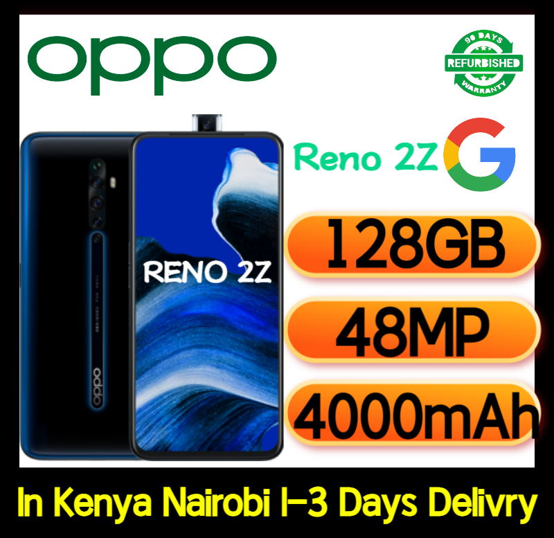 Refurbished OPPO Reno 2Z Smart Phone 256GB 128GB 6.5" without Fingerprint unlock phone Dual SIM 4G phone Refurbished Phone SmartPhones Mobile Phones 128GB phone 4G Phone oppp phone smartphone Reno2Z