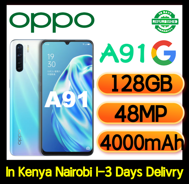 Refurbished OPPO A91 F15 Smart Phone 256GB 128GB 6.4" without Fingerprint unlock phone Dual SIM 4G phone Refurbished Phone SmartPhones Mobile Phones 128GB phone 4G Phone oppp phone smartphone A91 F15