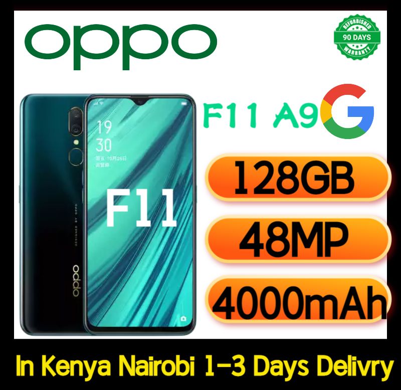 Refurbished OPPO F11 A9 Smart Phone 128GB+6GB 6.5" 4000mAh Fingerprint unlock phone Dual SIM 4G phone  Refurbished Phone SmartPhones Mobile Phones 128GB phone 4G Phone oppp phone smartphone