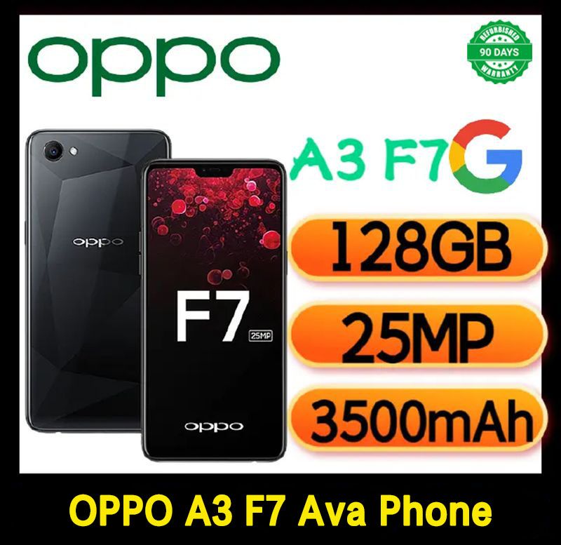 Refurbished OPPO A3 F7 Smart Phone 128GB+4GB 6.23" 3500mAh Fingerprint unlock phone Dual SIM 4G phone  Refurbished Phone SmartPhones Mobile Phones 128GB phone 4G Phone oppp phone smartphone