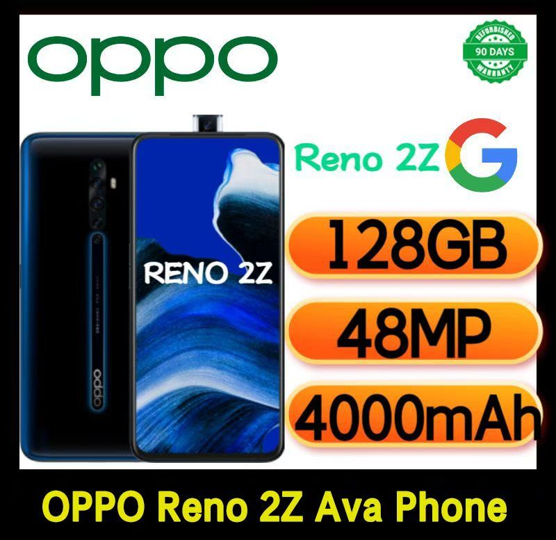 Refurbished OPPO Reno 2Z Smart Phone 256GB 128GB 6.5" without Fingerprint unlock phone Dual SIM 4G phone Refurbished Phone SmartPhones Mobile Phones 128GB phone 4G Phone oppp phone smartphone Reno2Z