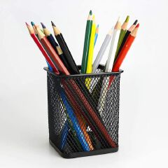 Metal Hollow Pen Pencil Holder.