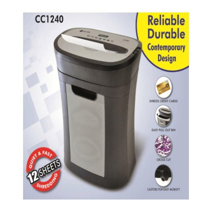 Atlas Paper Shredder CC1240 Crosscut 12 Sheets