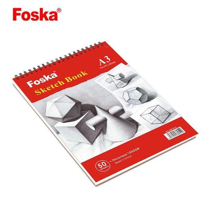 FOSKA A3 Sketch Book - 50 Sheets