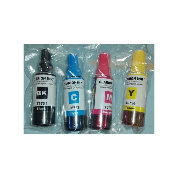 Clarion Printer Refill Ink - Set Of 4 Epson Ink
