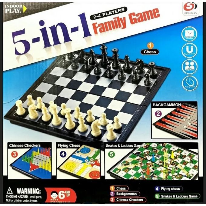 FAMILY BOARD GAME5 In 1