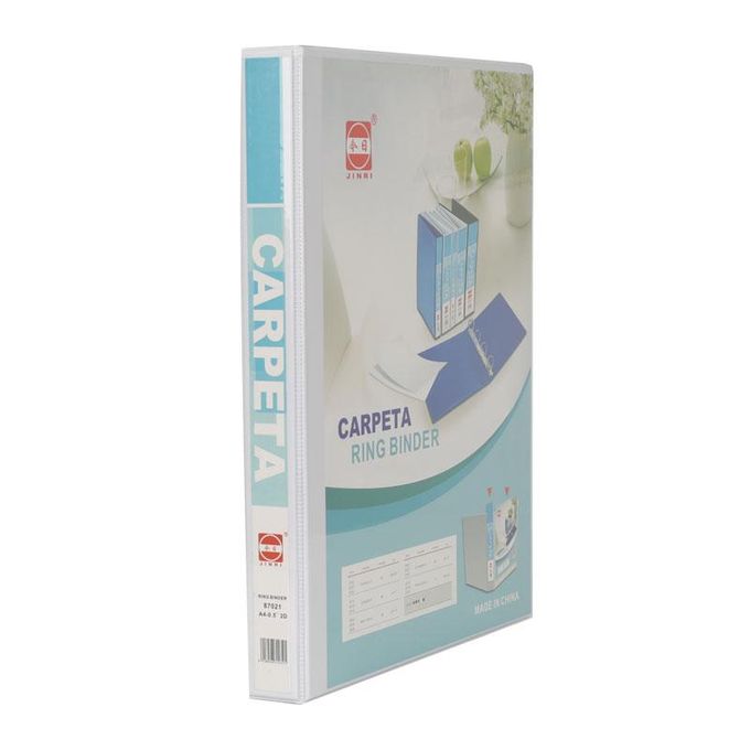 D-Ring File Binder, Deli(white -1 inch)