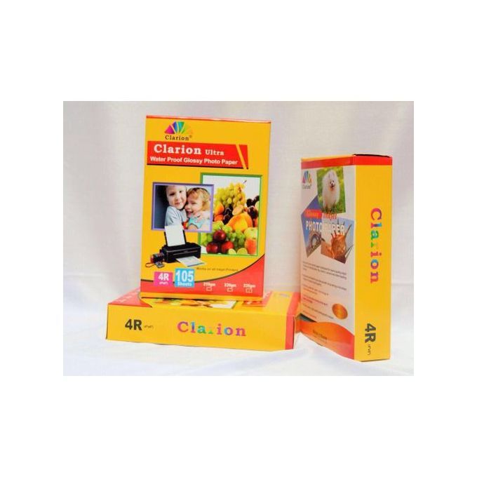 Clarion Water Proof Glossy Photo Paper - 4R ( 4* 6 In )