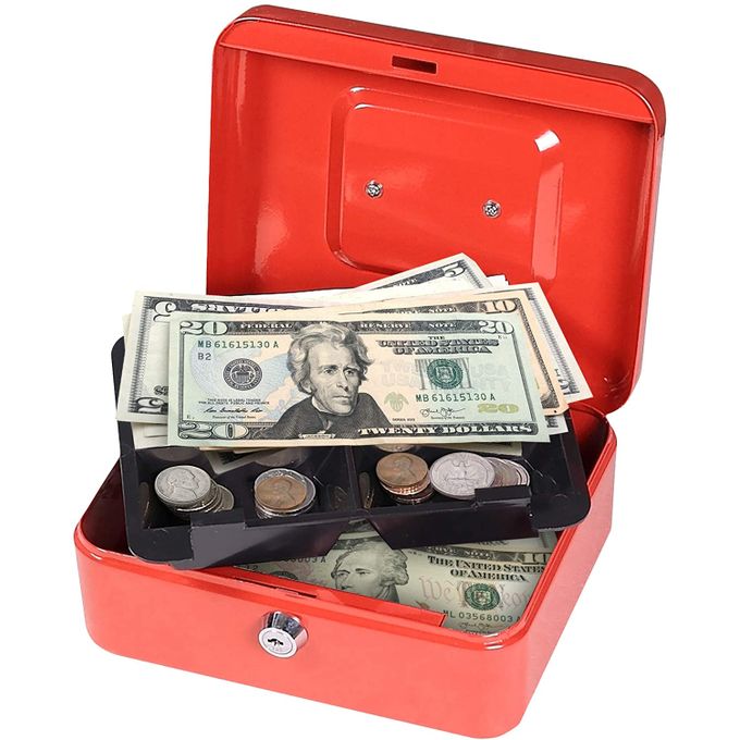 Cash Box 8 Inches With 2Keys Lock
