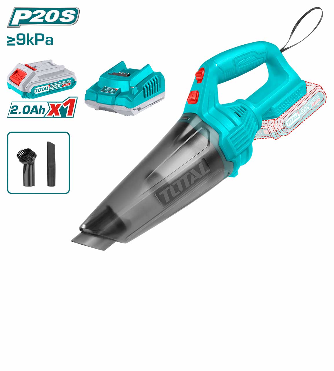Total TVLI20126 Lithium-Ion vacuum
cleaner 20V