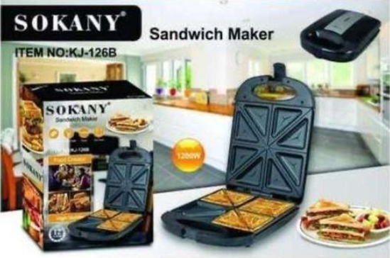Sokany 4 Slice Non-stick Sandwich Maker
