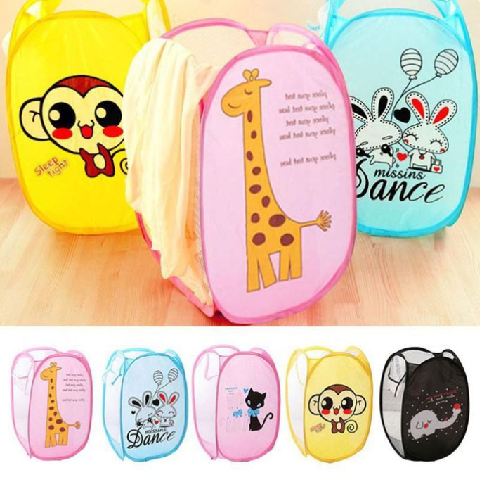 Multipurpose Kids Laundry Basket Toys Basket Bag