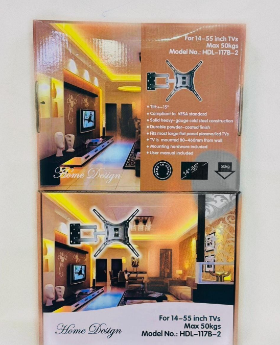 Home Design BEST METALLIC Full Motion 360 Degree TV WALL HOLDER MOUNT BRACKET // TV STAND FOR TV 14 inch -55 inch TILT ROTATING WALL MOUNT STRONG BRACKET // TV STAND// TV WALL SUPPORTER // TV WALL PRO